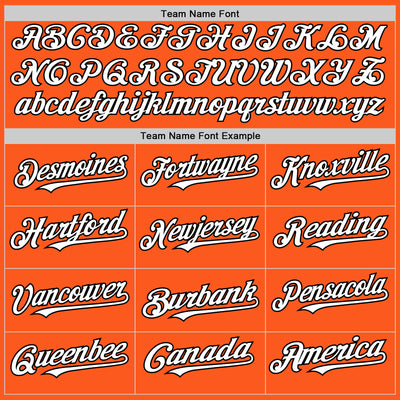 Custom Orange White-Black Mesh Authentic Throwback Baseball Jersey