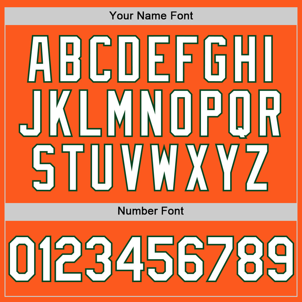 Custom Orange White-Green Mesh Authentic Throwback Baseball Jersey