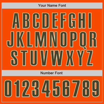 Custom Orange Olive-Cream Authentic Baseball Jersey