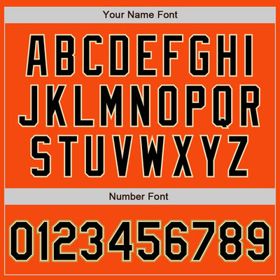 Custom Orange Black Cream-Old Gold Authentic Baseball Jersey