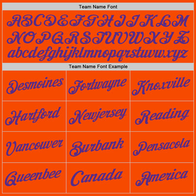 Custom Orange Purple Authentic Throwback Basketball Jersey