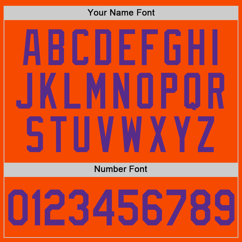 Custom Orange Purple Authentic Throwback Basketball Jersey