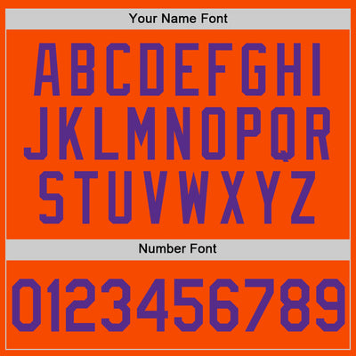 Custom Orange Purple Authentic Throwback Basketball Jersey