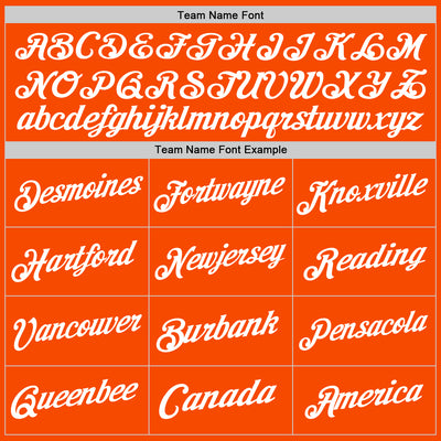 Custom Orange White Authentic Throwback Basketball Jersey