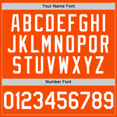 Custom Orange White Authentic Throwback Basketball Jersey