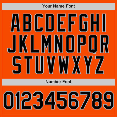 Custom Orange Black-Gray Authentic Throwback Basketball Jersey