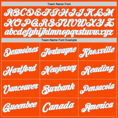 Custom Orange White-Gray Authentic Throwback Basketball Jersey