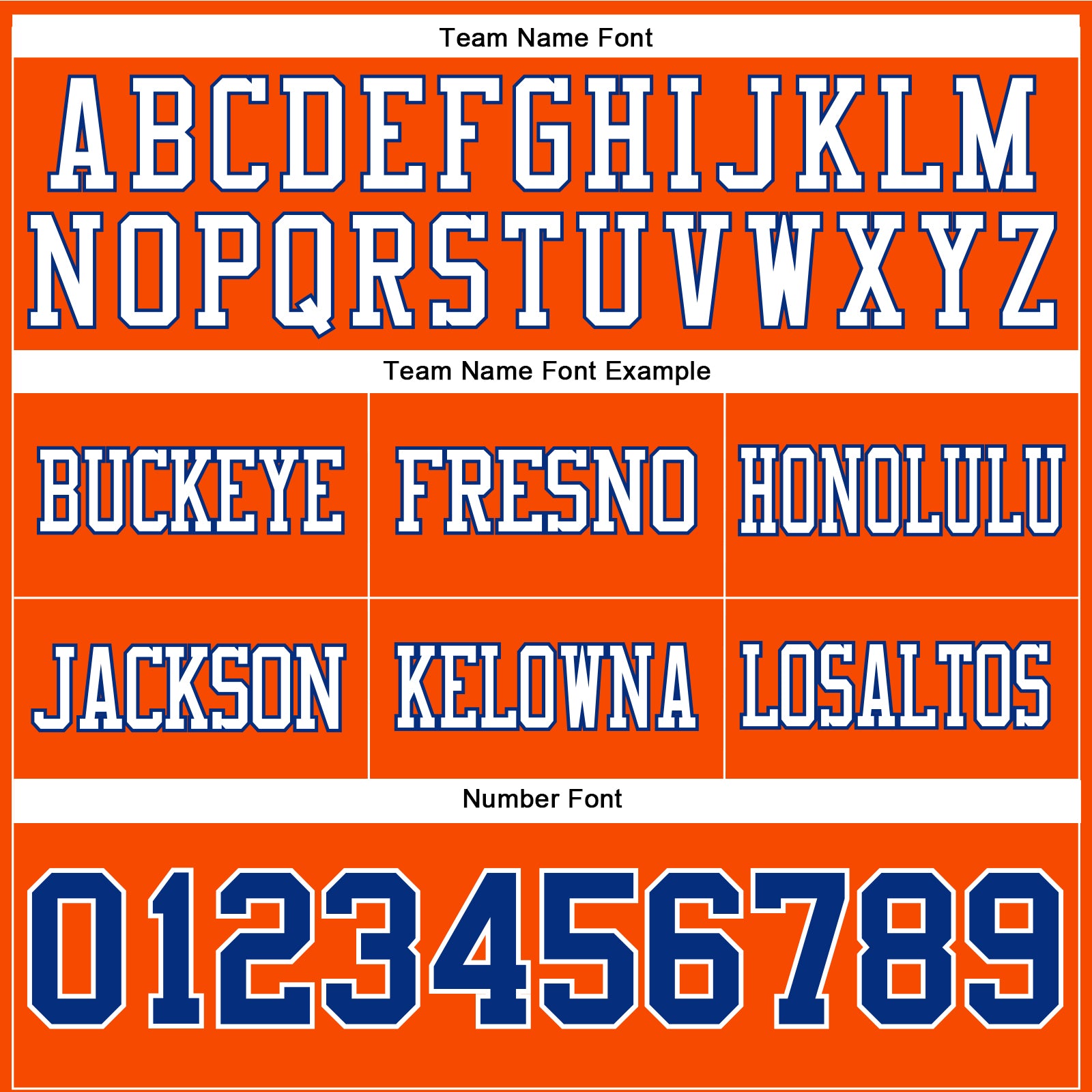 Custom Orange Royal-White Authentic Football Jersey