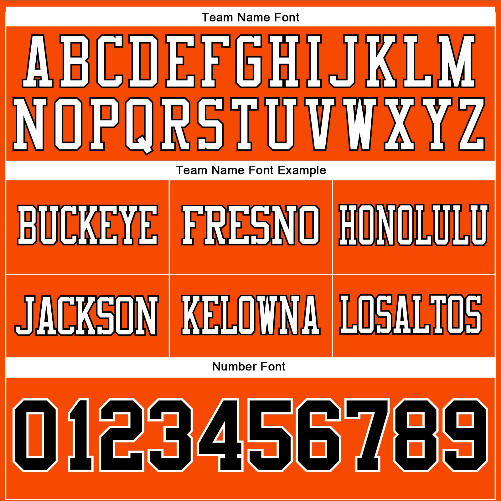 Custom Orange Black-White Authentic Football Jersey