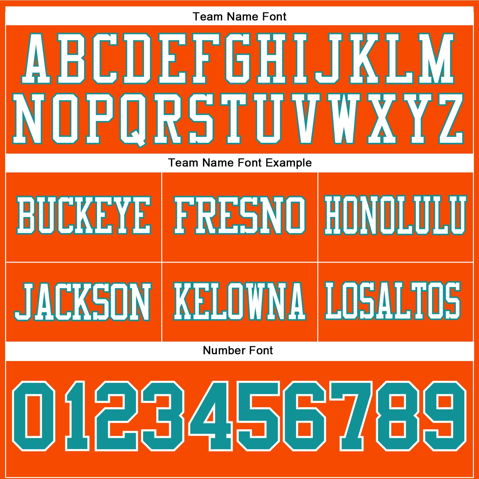 Custom Orange Teal-White Authentic Football Jersey