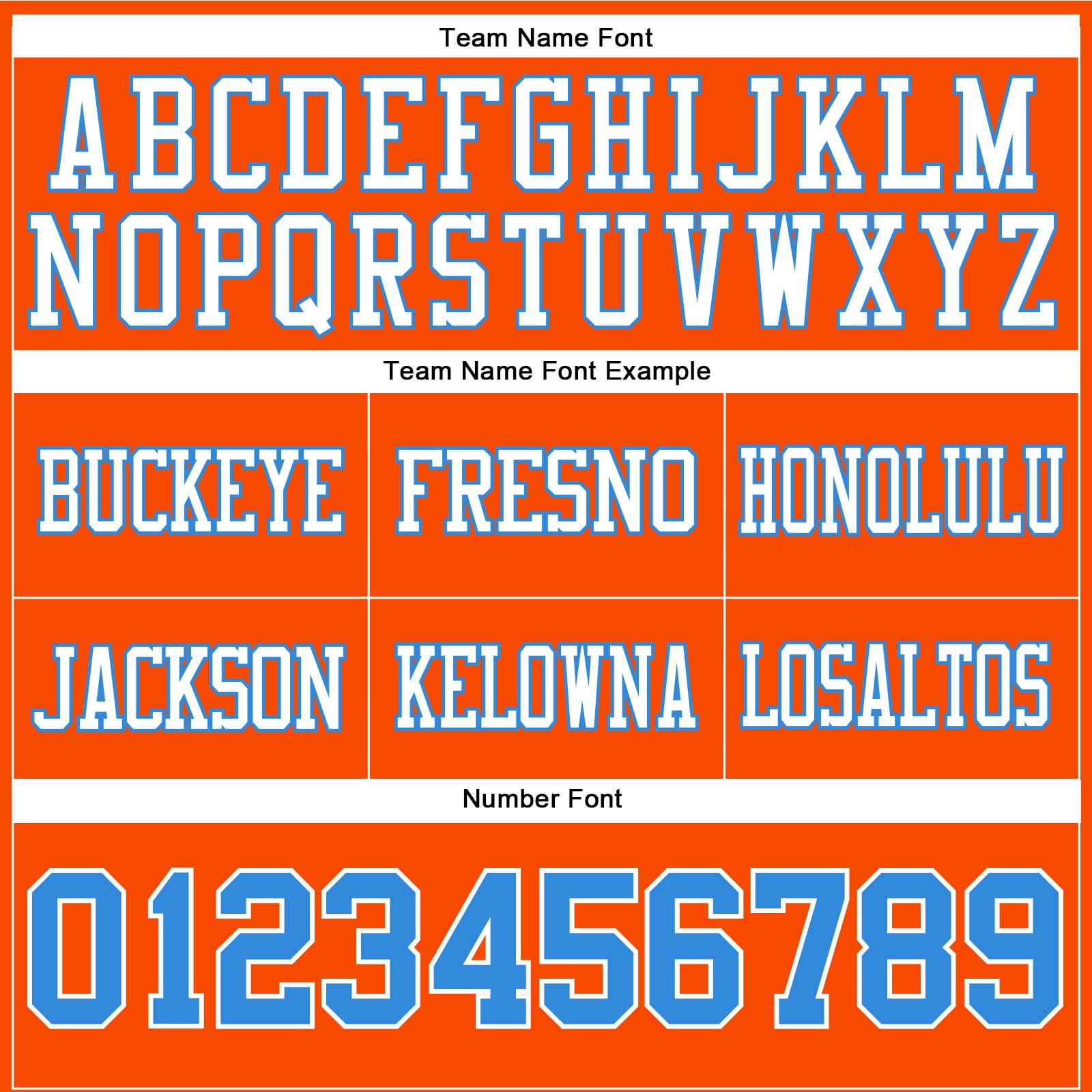 Custom Orange Powder Blue-White Authentic Football Jersey