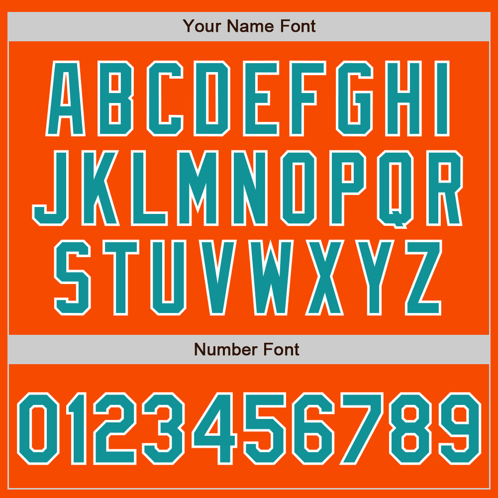 Custom Stitched Orange Teal-White Baseball Pullover Sweatshirt Hoodie