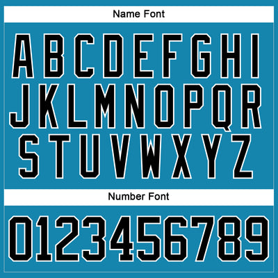 Custom Panther Blue Black-White Hockey Jersey