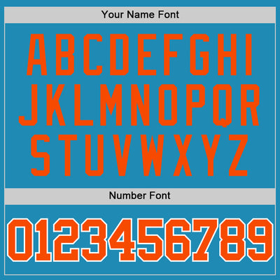 Custom Panther Blue Orange-White Authentic Basketball Jersey