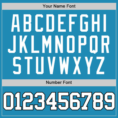 Custom Panther Blue White-Black Authentic Basketball Jersey