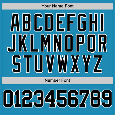 Custom Panther Blue Black-White Authentic Basketball Jersey