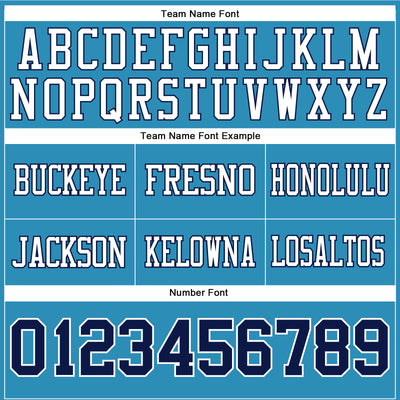 Custom Panther Blue Navy-White Authentic Football Jersey