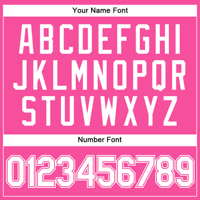 Custom Pink White Pinstripe White Authentic Baseball Jersey