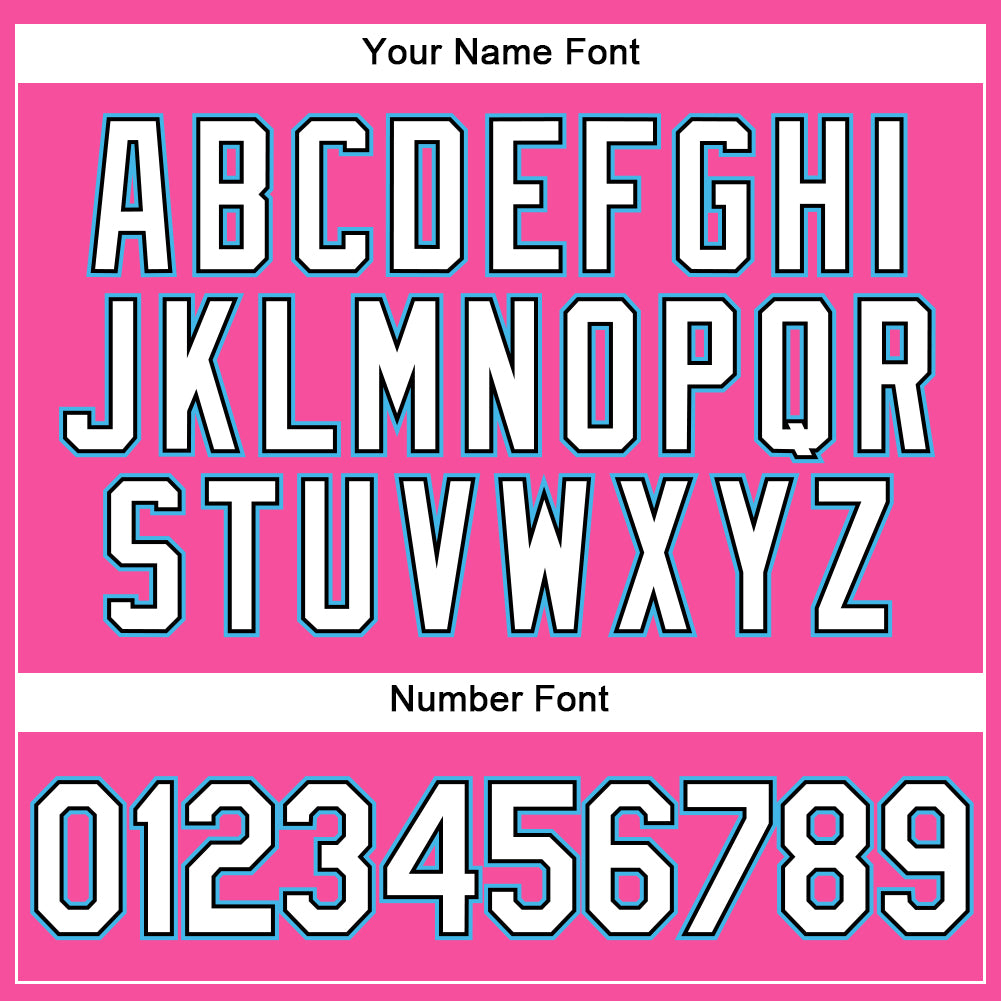 Custom Pink White Pinstripe Sky Blue Authentic Baseball Jersey