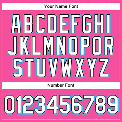 Custom Pink White Pinstripe Sky Blue Authentic Baseball Jersey