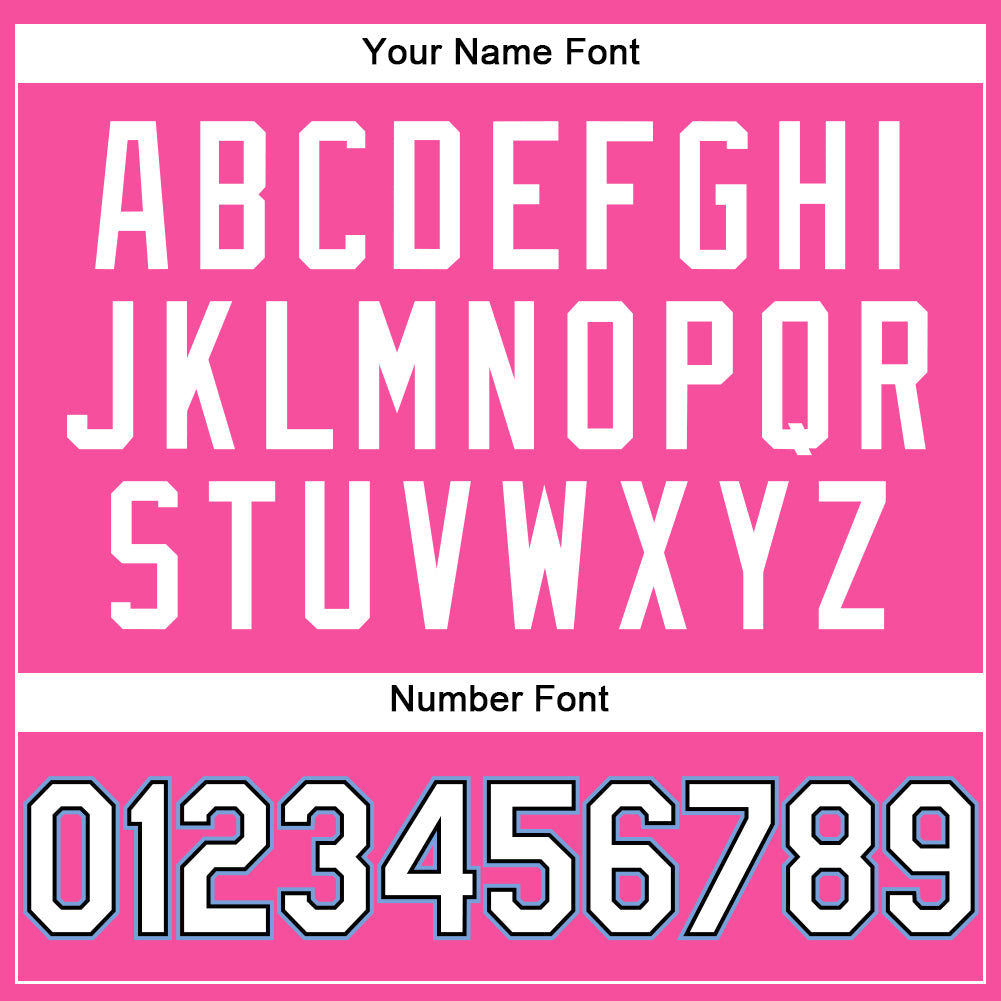 Custom Pink White Black-Light Blue Authentic Throwback Basketball Jersey