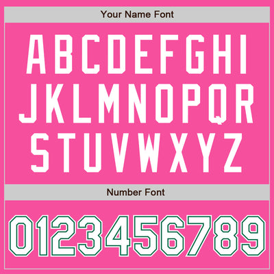 Custom Pink White-Kelly Green Authentic Baseball Jersey