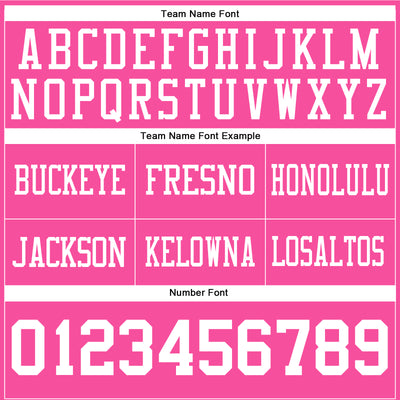 Custom Pink White Authentic Football Jersey