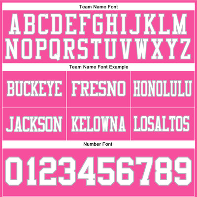 Custom Pink White-Gray Authentic Football Jersey