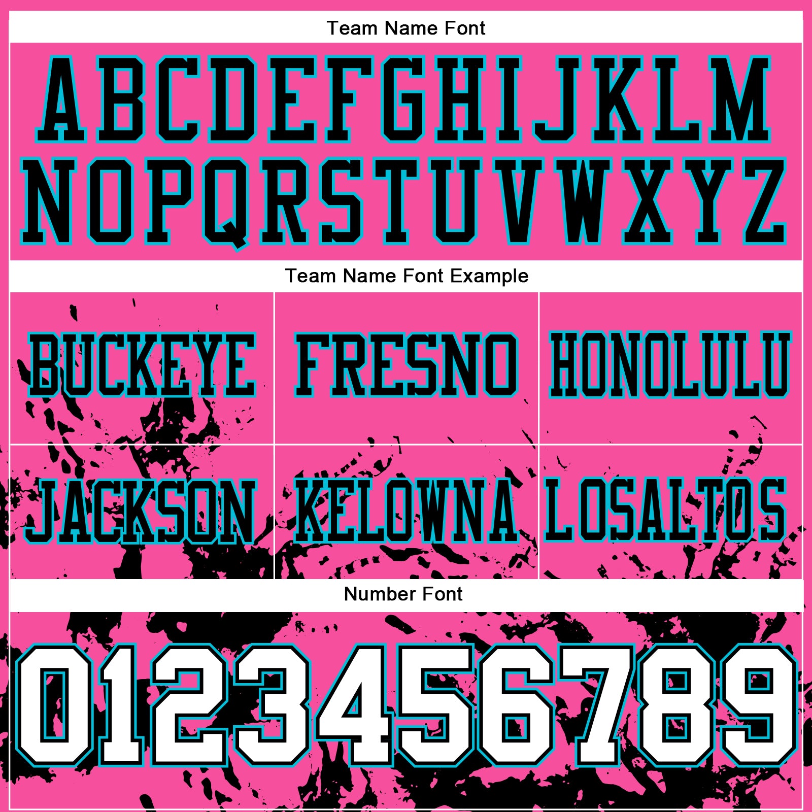 Custom Pink White Black-Lakes Blue 3D Pattern Splash Authentic Football Jersey