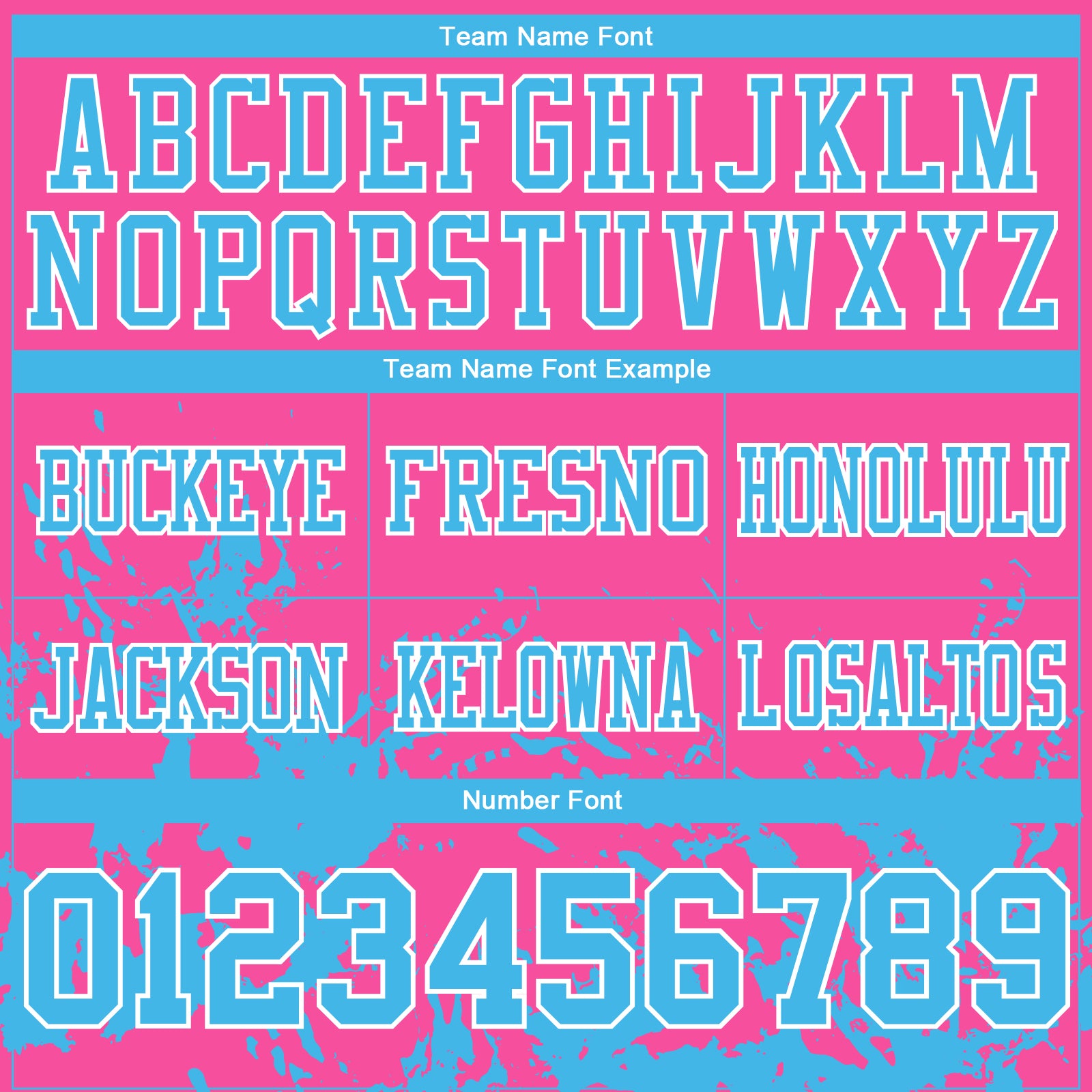 Custom Pink Sky Blue-White 3D Pattern Splash Authentic Football Jersey