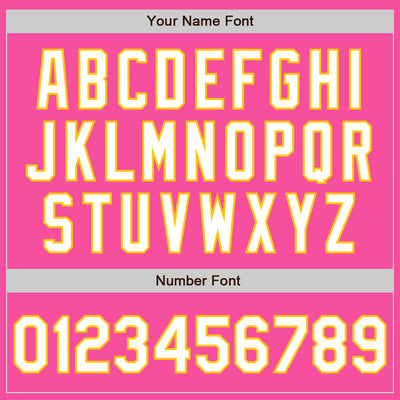 Custom Stitched Pink White-Yellow Baseball Pullover Sweatshirt Hoodie