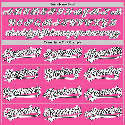 Custom Stitched Pink White-Black Baseball Pullover Sweatshirt Hoodie