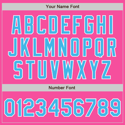 Custom Stitched Pink Sky Blue-White Baseball Pullover Sweatshirt Hoodie