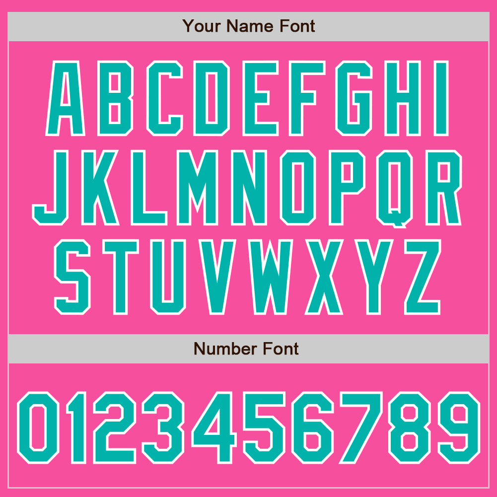 Custom Stitched Pink Aqua-White Baseball Pullover Sweatshirt Hoodie