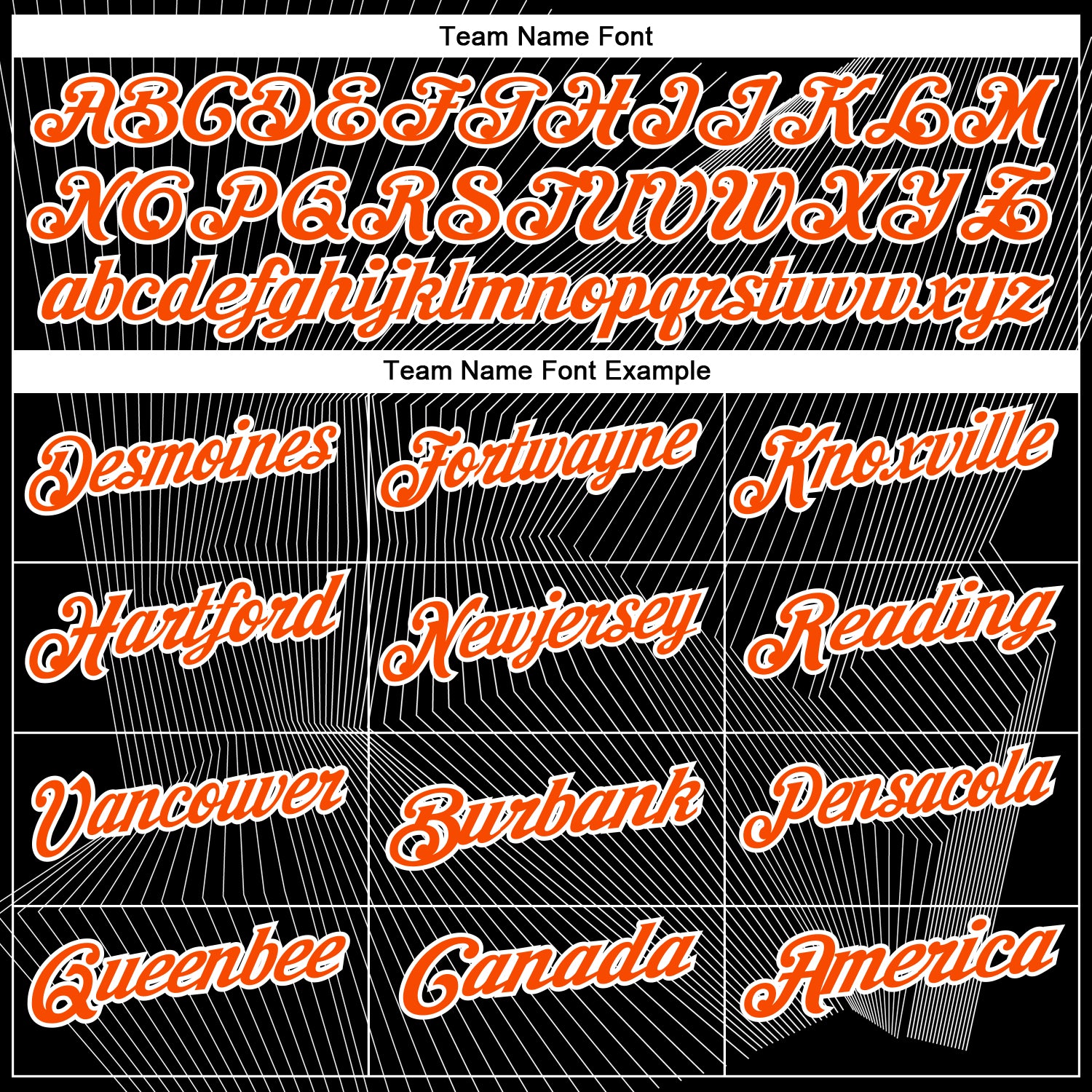 Custom Black Orange-White 3D Bowling Line Performance Polo Shirt