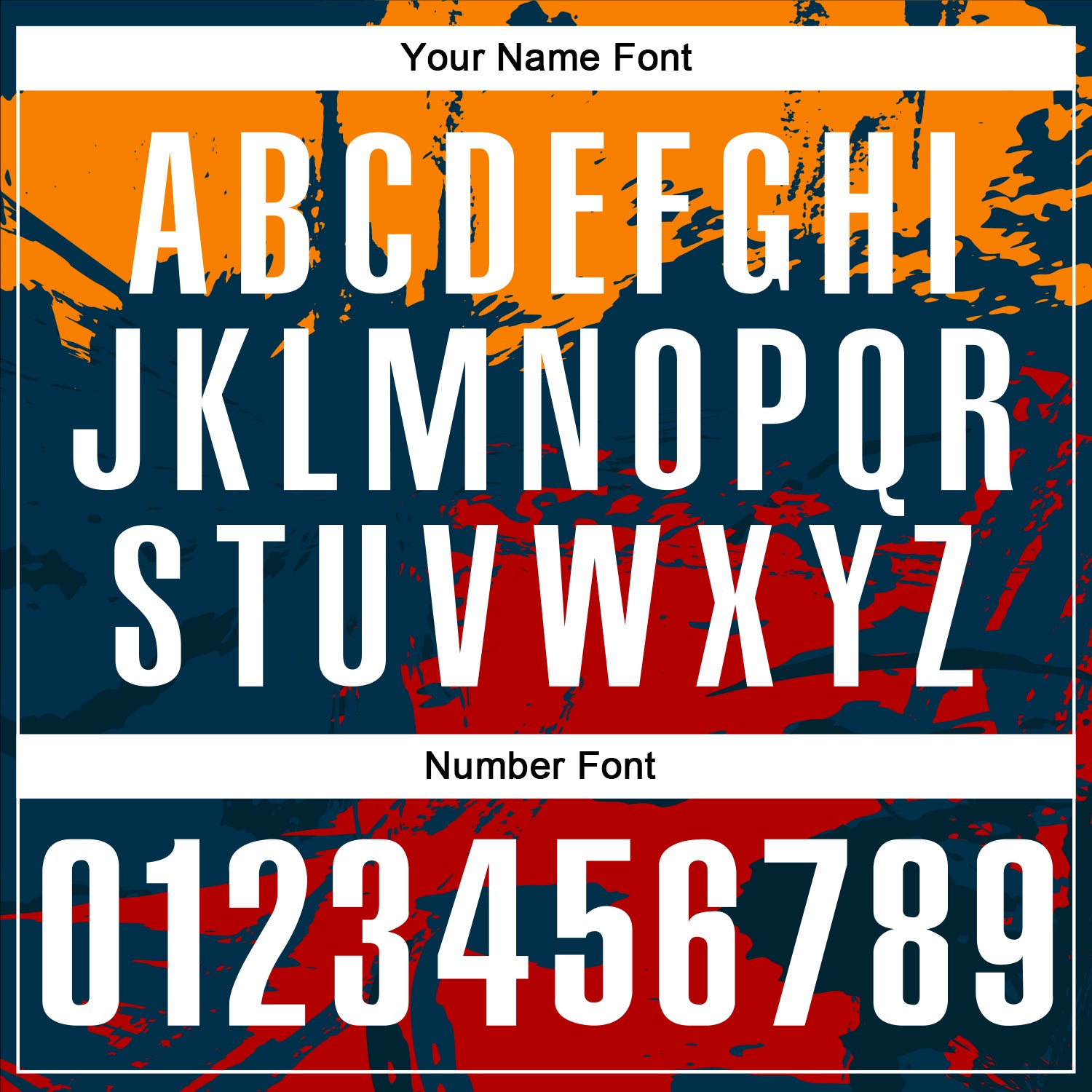 Custom Navy Bay Orange-Red 3D Bowling Splash Ink Performance Polo Shirt