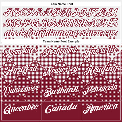 Custom White Crimson 3D Pattern Design Gradient Square Shape Performance Polo Shirt