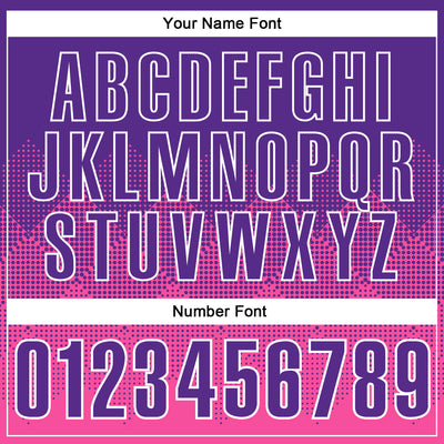 Custom Purple Pink-White 3D Pattern Design Gradient Square Shape Performance Polo Shirt