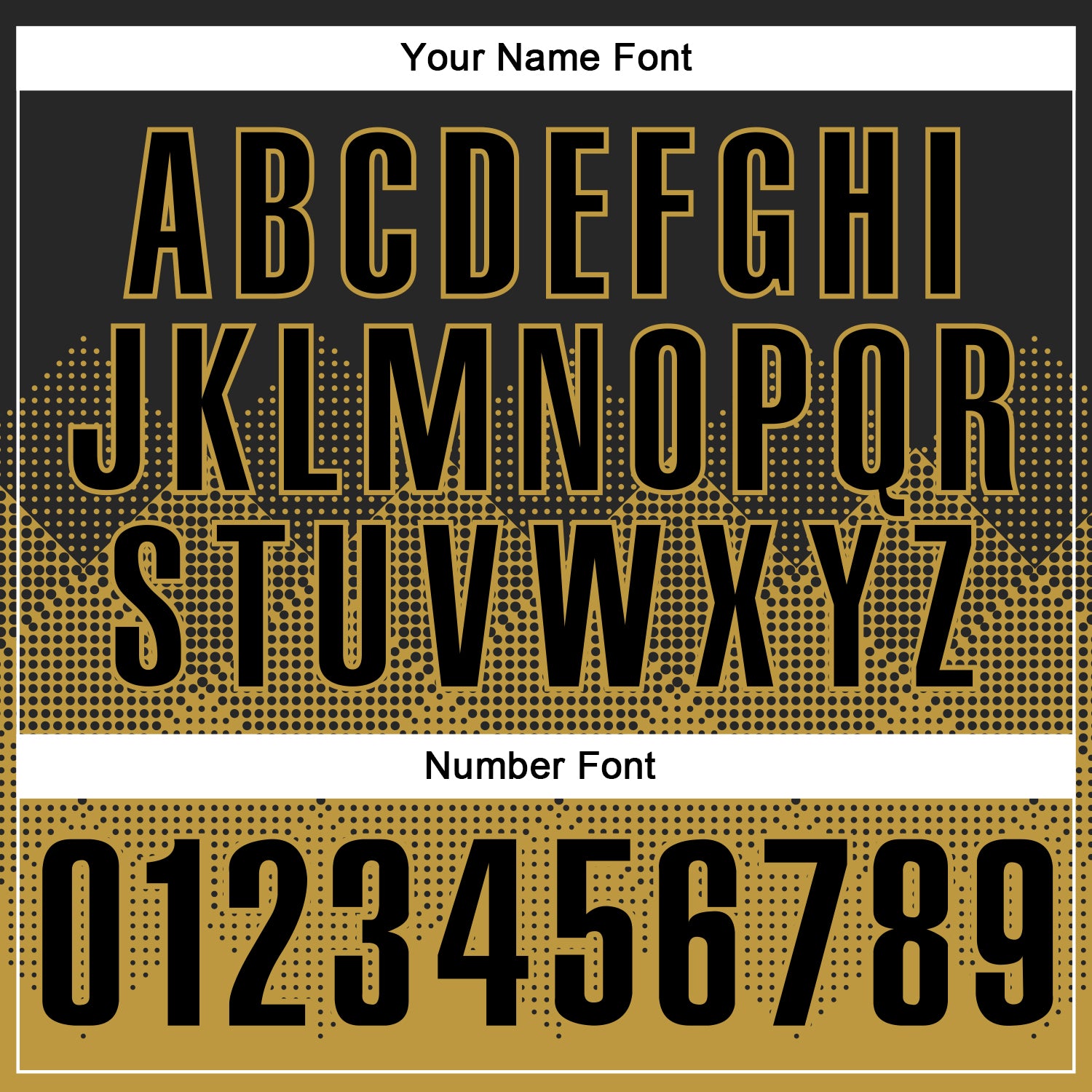 Custom Black Old Gold 3D Pattern Design Gradient Square Shape Performance Polo Shirt