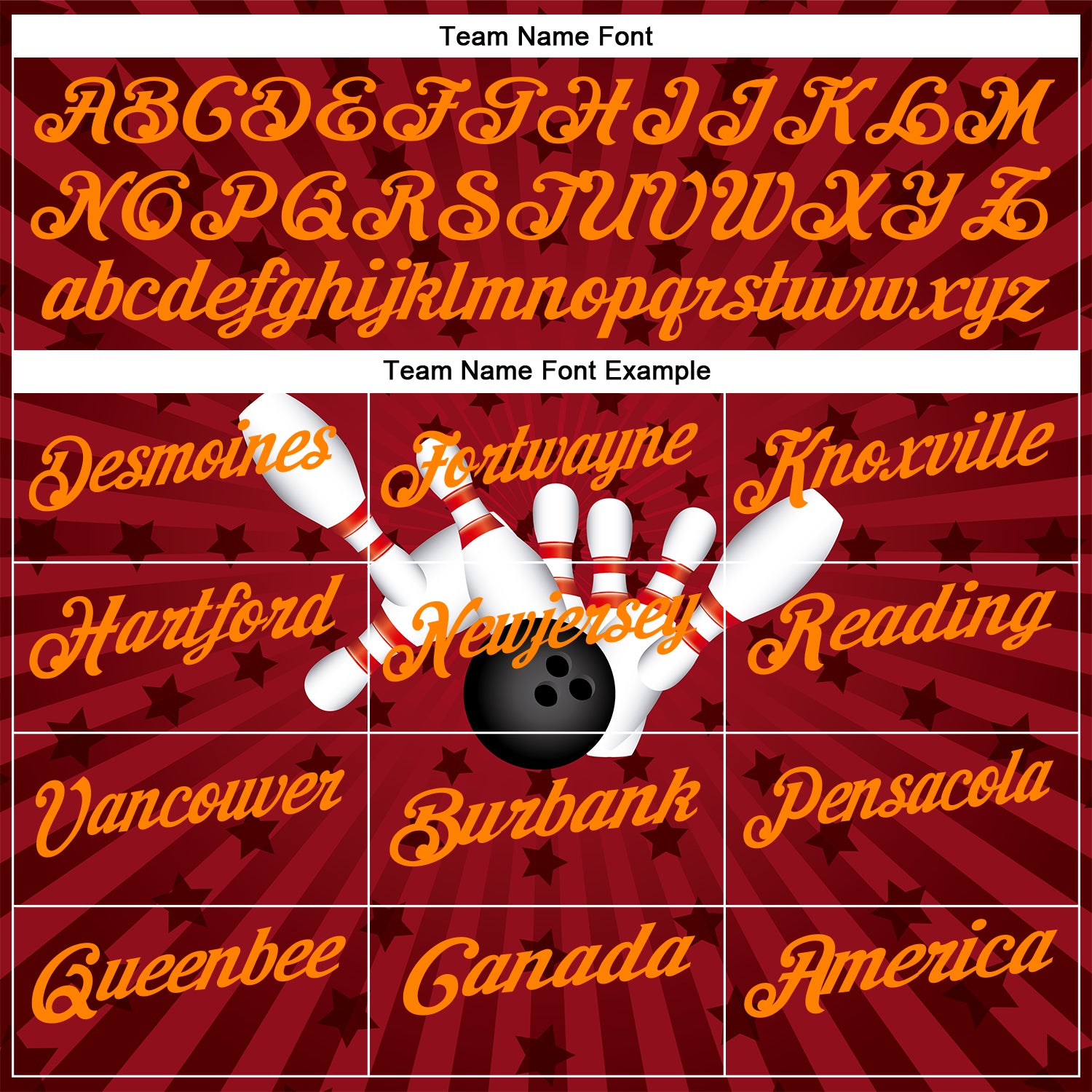 Custom Crimson Bay Orange 3D Bowling Star Performance Polo Shirt