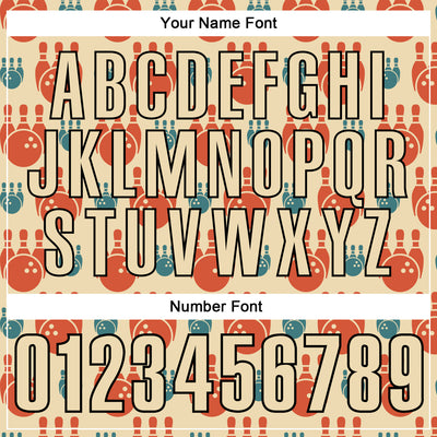 Custom Cream Black 3D Bowling Performance Polo Shirt