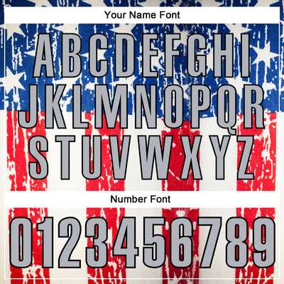 Custom White Gray-Black 3D Cornhole American Flag Performance Polo Shirt