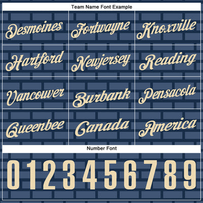 Custom Navy Cream 3D Cornhole Performance Polo Shirt