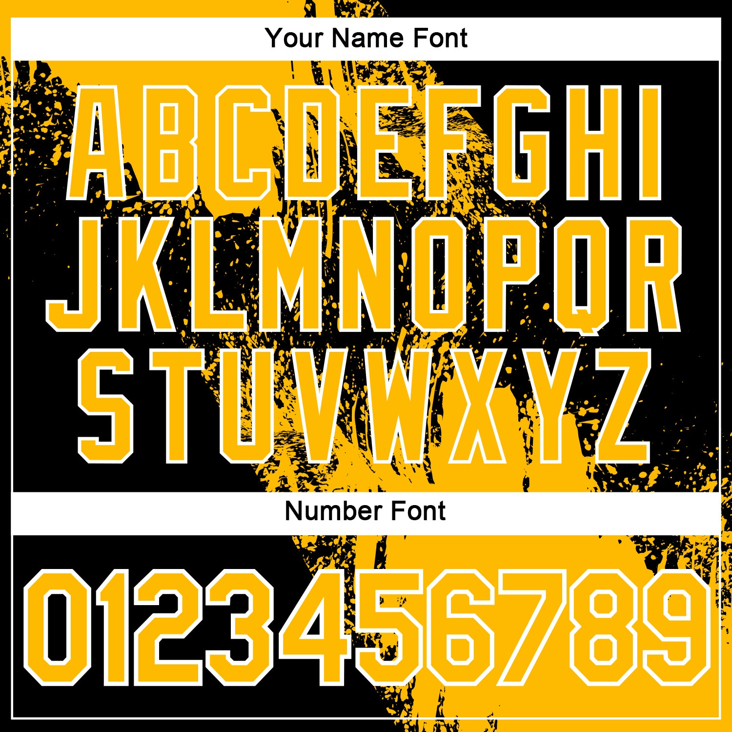 Custom Gold Black-White 3D Pattern Design Abstract Brush Stroke Performance Polo Shirt