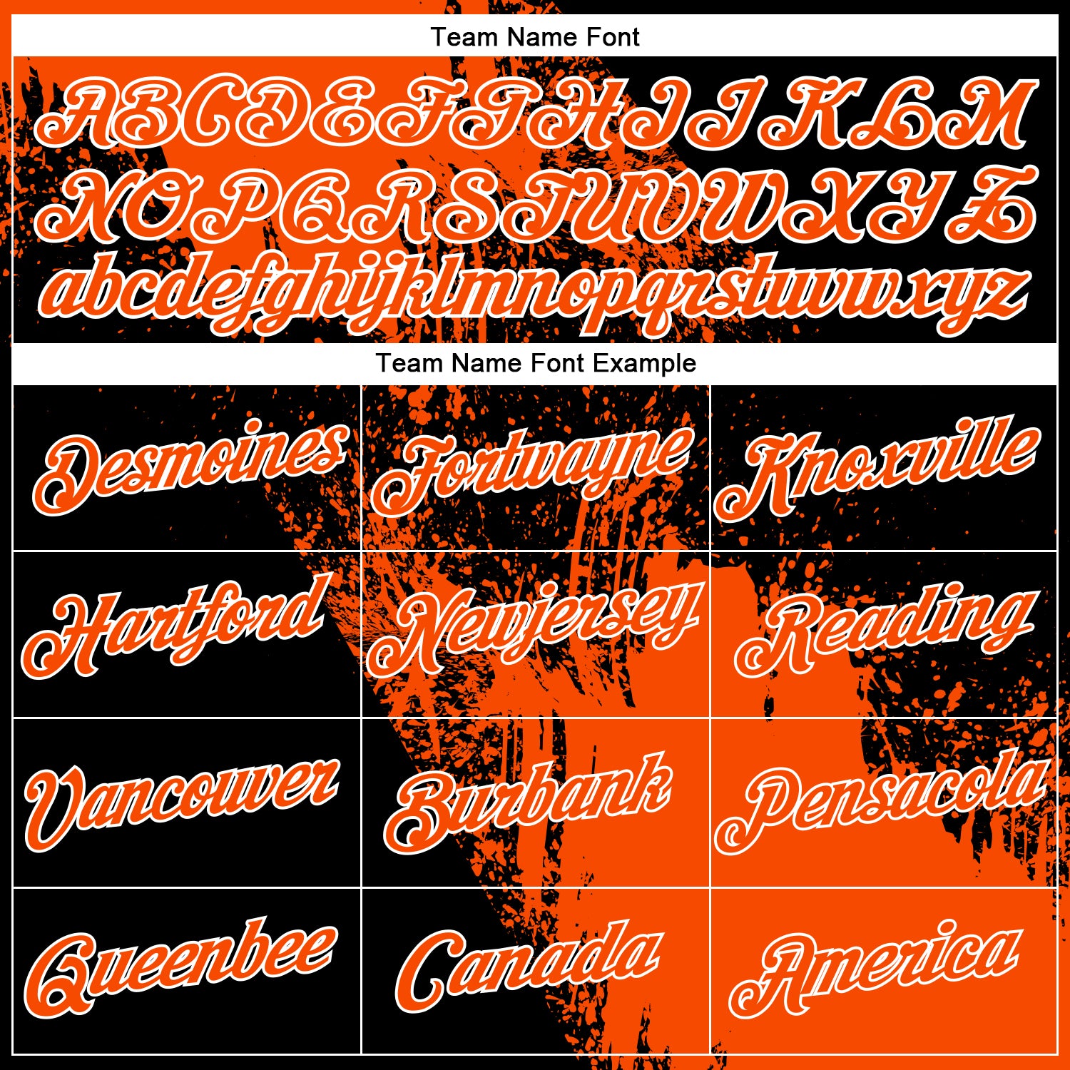 Custom Orange Black-White 3D Pattern Design Abstract Brush Stroke Performance Polo Shirt