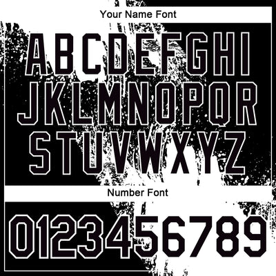 Custom White Black 3D Pattern Design Abstract Brush Stroke Performance Polo Shirt