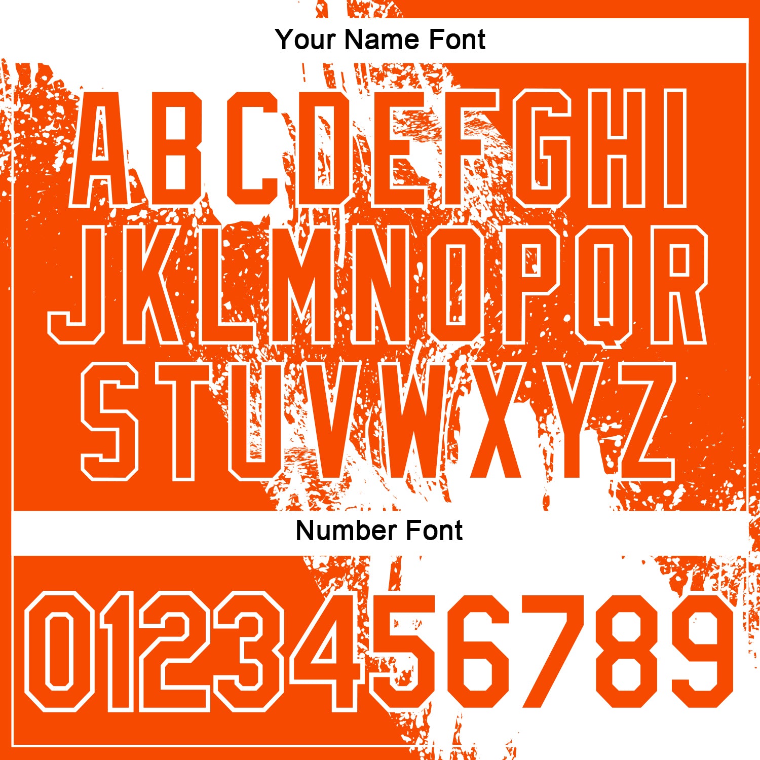 Custom White Orange 3D Pattern Design Abstract Brush Stroke Performance Polo Shirt