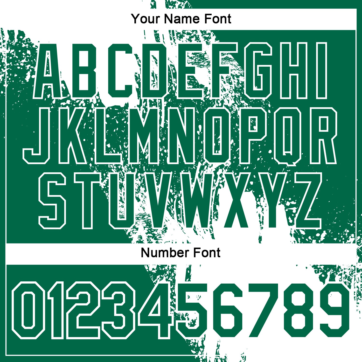 Custom White Kelly Green 3D Pattern Design Abstract Brush Stroke Performance Polo Shirt