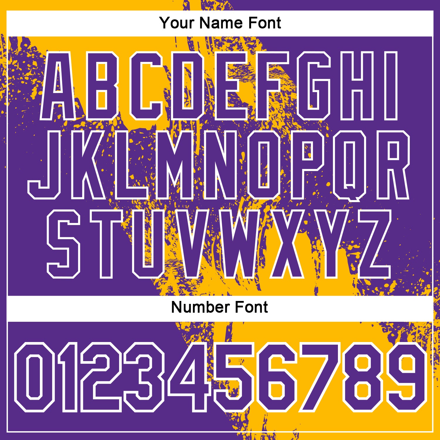 Custom Gold Purple-White 3D Pattern Design Abstract Brush Stroke Performance Polo Shirt