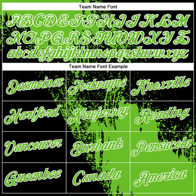 Custom Aurora Green Black-White 3D Pattern Design Abstract Brush Stroke Performance Polo Shirt